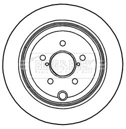 BORG & BECK Тормозной диск BBD4756